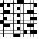 Cruciverba 11x11 schema 100