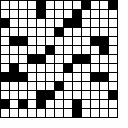 Cruciverba bifrontali 13x13 schema 43